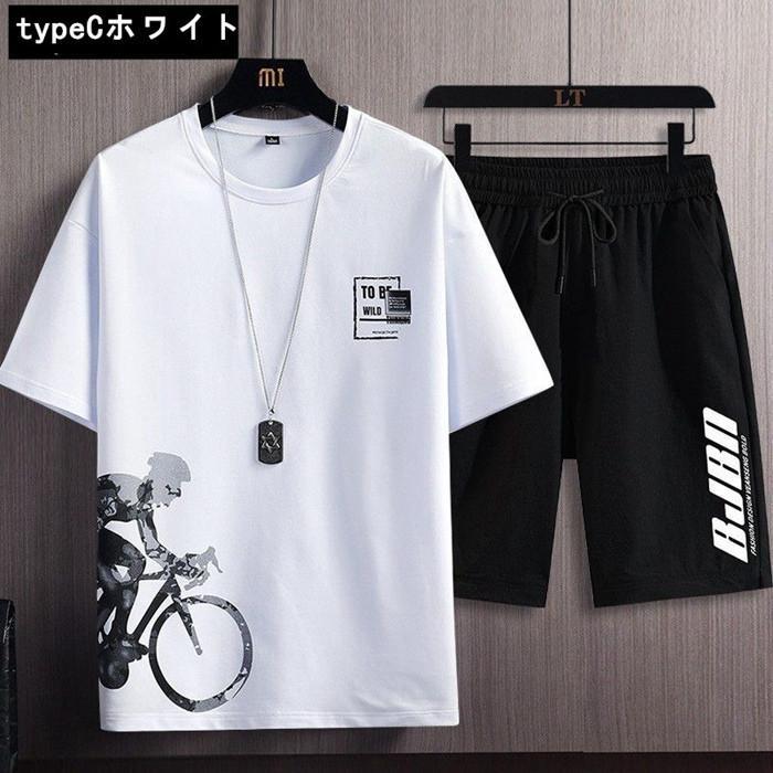 上下セット セットアップ Tシャツ ハーフパンツ 半袖 メンズ 夏 ルームウェア 部屋着 ゆったり airoom｜marushojistore｜15