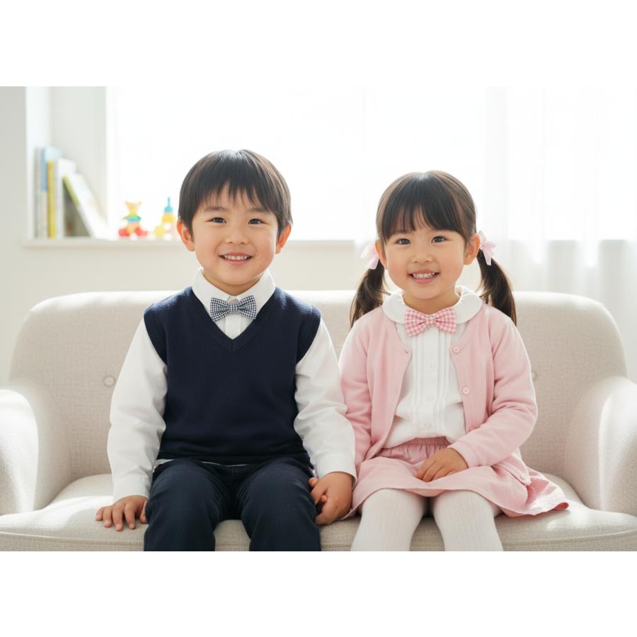 蝶ネクタイ キッズ 子供 男の子 女の子 ワンタッチ クリップ 入園式 卒