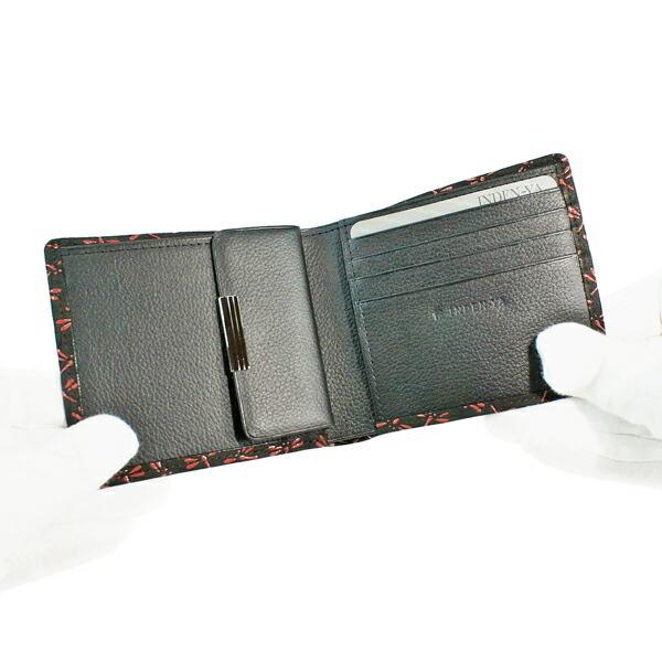 印傳屋（INDEN-YA） 印伝 甲州印伝 上原勇七 財布 二つ折り財布 印伝