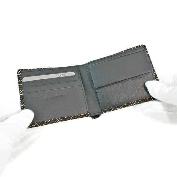 印傳屋（INDEN-YA） 印伝 甲州印伝 上原勇七 財布 二つ折り財布 印伝