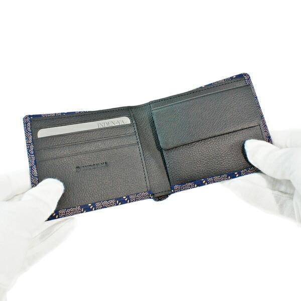 印傳屋（INDEN-YA） 印伝 甲州印伝 上原勇七 財布 二つ折り財布 印伝