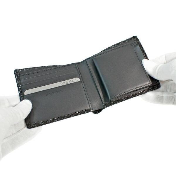 印傳屋（INDEN-YA） 印伝 甲州印伝 上原勇七 財布 二つ折り財布 印伝