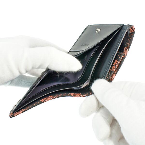 印傳屋（INDEN-YA） 印伝 甲州印伝 上原勇七 財布 二つ折り財布 印伝