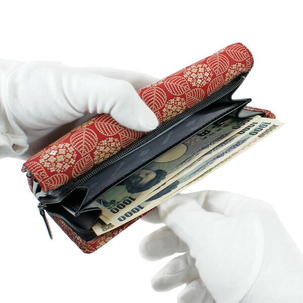 印傳屋（INDEN-YA） 印伝 甲州印伝 上原勇七 財布 長財布 印伝財布 束