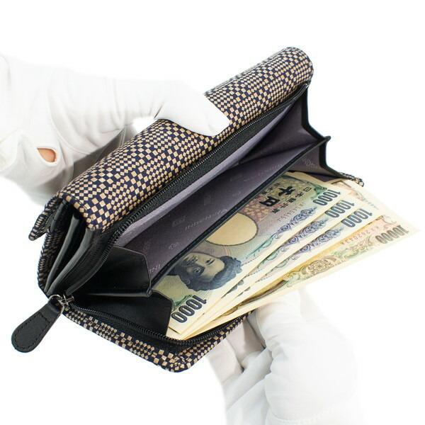 印傳屋（INDEN-YA） 印伝 甲州印伝 上原勇七 財布 長財布 印伝財布 束