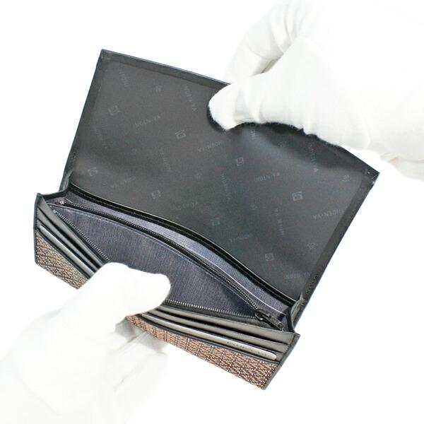 印伝 甲州印伝 印傳屋 上原勇七 財布 長財布 束入れ 2311 菱菊 紫地×白漆 鹿革 本革 レザー 和柄 ブランド 冬物 冬ギフト クリスマス 贈り物 YM01 印傳屋（INDEN-YA） 印伝 甲州印伝 上原勇七 財布 長財布 印伝財布 束