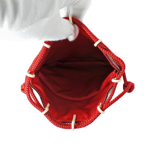 甲州印伝 印傳屋 合切袋 黒鹿革×赤漆 トンボ 巾着 袋 手提 革小物 上原勇七 楽天市場】クリスマス 印伝 合切袋 印傳屋 3004a INDEN-YA 甲州