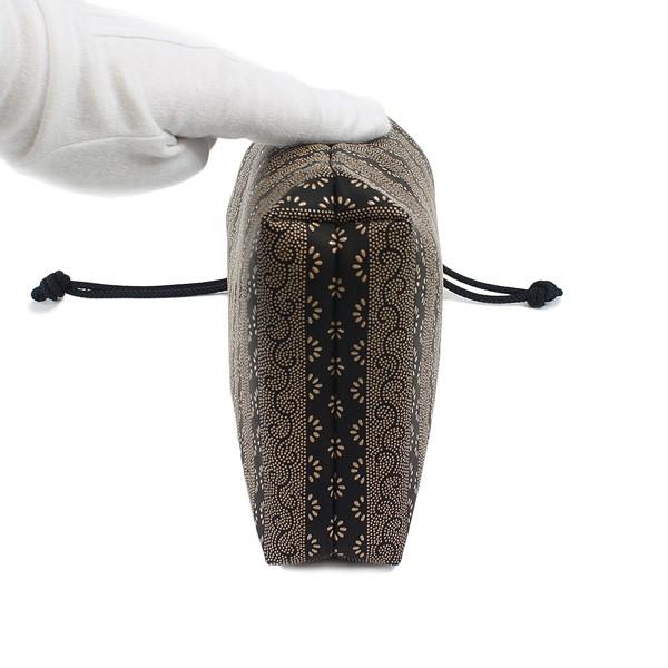 印傳屋（INDEN-YA） 印伝 甲州印伝 上原勇七 合切袋 巾着 3005 爪唐草