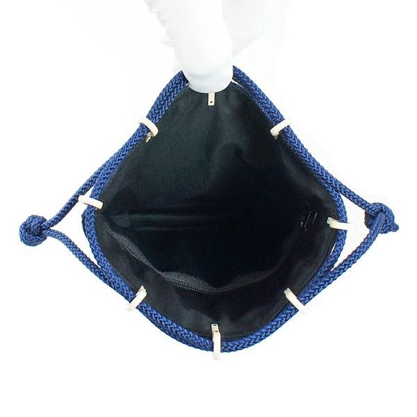 【新品】印傳屋 巾着 合切袋(小) 鹿革  青海波 新品】印傳屋 巾着 合切袋(小) 鹿革 青海波