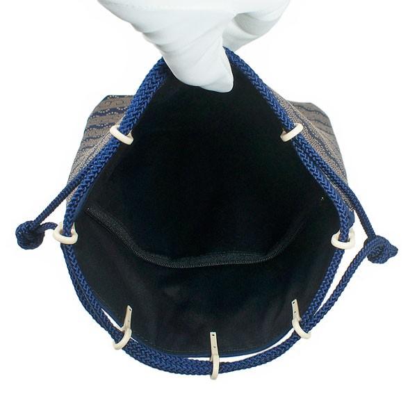 印傳屋（INDEN-YA） 印伝 甲州印伝 上原勇七 合切袋 巾着 3007 爪唐草