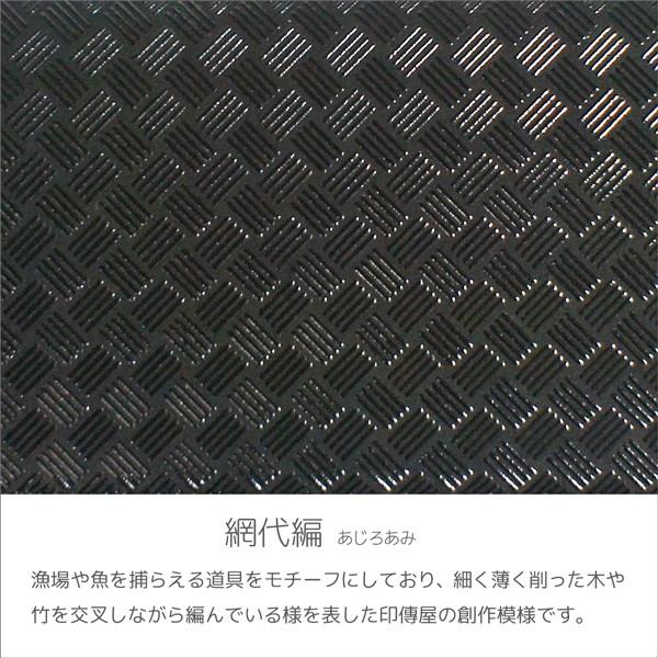 印傳屋（INDEN-YA） 印伝 甲州印伝 上原勇七 ベルト 穴無し 4005 網代