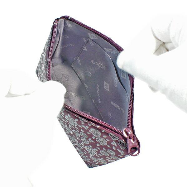 印傳屋（INDEN-YA） 印伝 甲州印伝 上原勇七 ポーチ 化粧ポーチ 4405