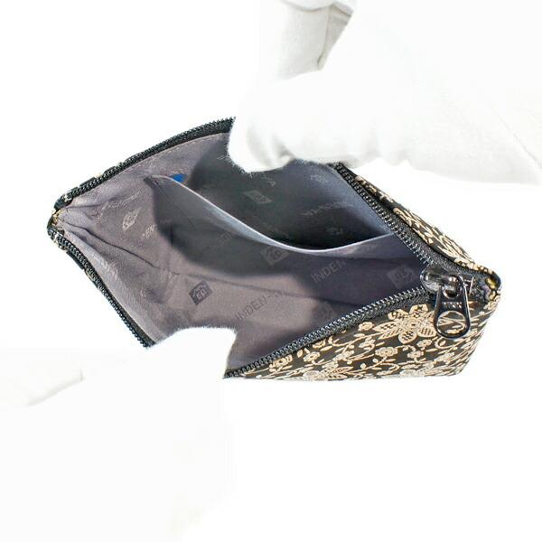 印傳屋（INDEN-YA） 印伝 甲州印伝 上原勇七 ポーチ 化粧ポーチ 4405