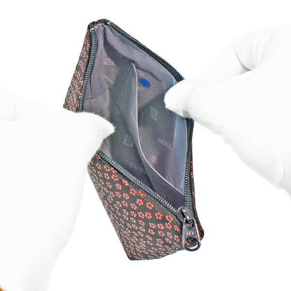 印傳屋（INDEN-YA） 印伝 甲州印伝 上原勇七 ポーチ 化粧ポーチ 4405