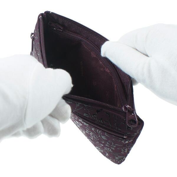 印傳屋（INDEN-YA） 印伝 甲州印伝 上原勇七 ポーチ 通帳入れ 薄型