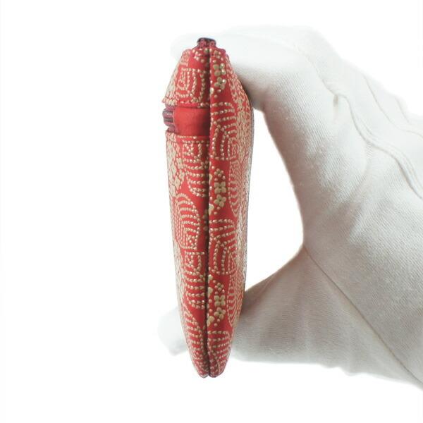 印傳屋（INDEN-YA） 印伝 甲州印伝 上原勇七 ポーチ 通帳入れ 薄型