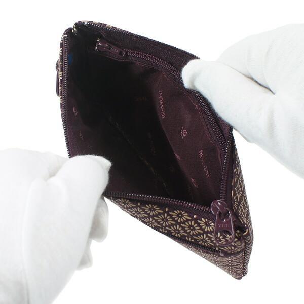 印傳屋（INDEN-YA） 印伝 甲州印伝 上原勇七 ポーチ 通帳入れ 薄型