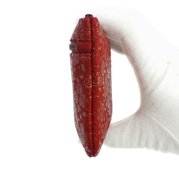 印傳屋（INDEN-YA） 印伝 甲州印伝 上原勇七 ポーチ 通帳入れ 薄型