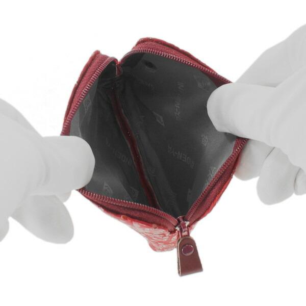 印傳屋（INDEN-YA） 印伝 甲州印伝 上原勇七 小物ポーチ 化粧ポーチ