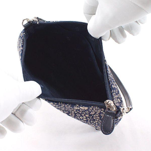 印傳屋（INDEN-YA） 印伝 甲州印伝 上原勇七 化粧ポーチ 手提げ 4411