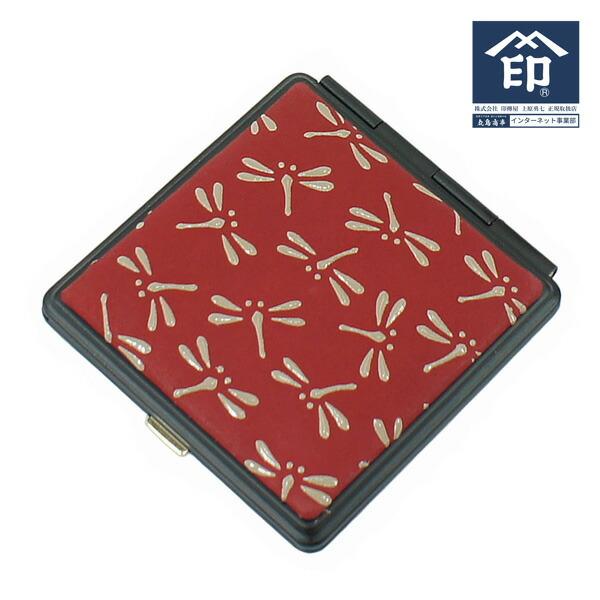 甲州 印伝 みぃはむです 印傳屋（INDEN-YA） 印伝 甲州印伝 上原勇七 角ミラー 鏡 カガミ