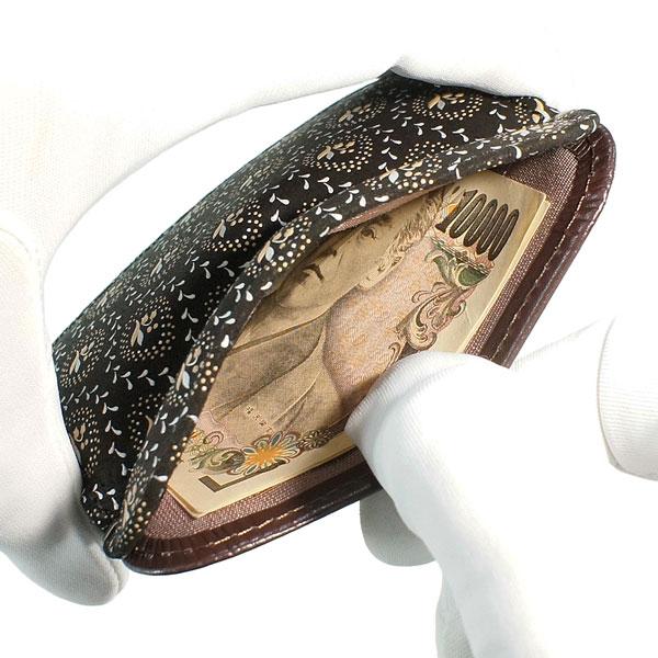 印伝 甲州印伝 印傳屋 上原勇七 財布 小銭入れ しらべ 7002 すずらん 鈴蘭 鹿革 本革 レザー 花柄 ブランド 冬物 冬ギフト クリスマス 贈り物 YM01 印傳屋（INDEN-YA） 印伝 甲州印伝 上原勇七 財布 小銭入れ 印伝財布