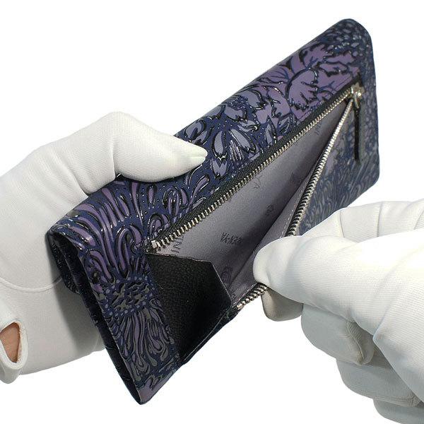 印傳屋（INDEN-YA） 印伝 甲州印伝 上原勇七 財布 長財布 印伝財布 束