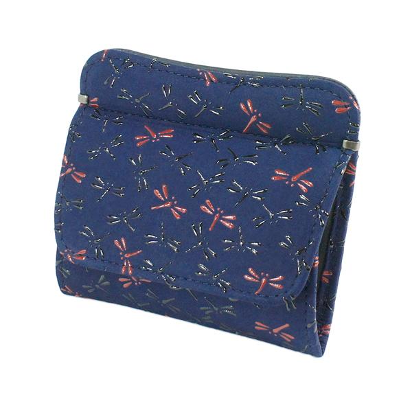 印伝 甲州印伝 印傳屋 上原勇七 財布 小銭入れ 印伝財布 なごみ 7511 とんぼ 鹿革 本革 レザー 和柄 ブランド YM01