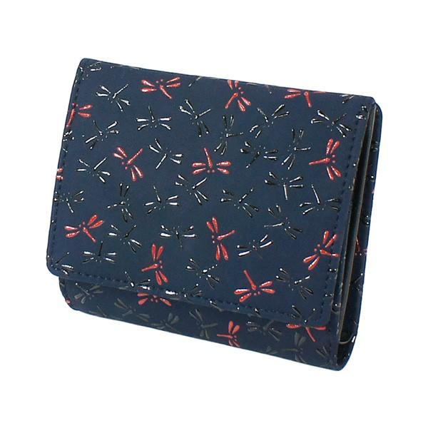 印傳屋] 印伝 上原勇七 (INDEN-YA) 本革 外側に小銭入れ付き 超薄型 お