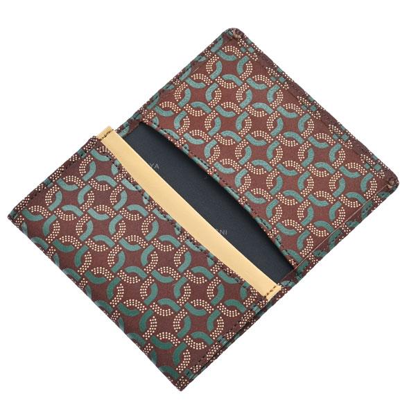 印伝 甲州印伝 印傳屋 上原勇七 名刺入れ 2501 名詞入れ 8107 リングレット RINGLET 角繋ぎ 繋ぎ輪違い 鹿革 本革 レザー ブランド 冬物 冬ギフト クリスマス 贈り物 YM01 印傳屋（INDEN-YA） 印伝 甲州印伝 上原勇七 名刺入れ 2501 名詞入れ