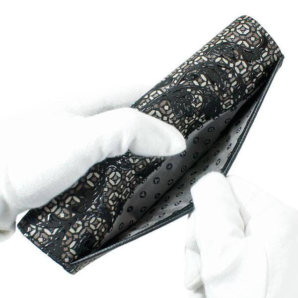 印伝 甲州印伝 印傳屋 上原勇七 財布 長財布 束入れ エトルス 8325 鹿革 本革 レザー ブランド 冬物 冬ギフト クリスマス 贈り物 YM02 印傳屋（INDEN-YA） 印伝 甲州印伝 上原勇七 財布 長財布 印伝財布 束