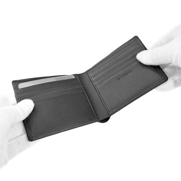 印傳屋（INDEN-YA） 印伝 甲州印伝 上原勇七 財布 二つ折り財布 印伝