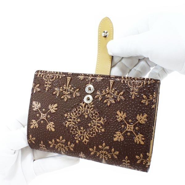 印傳屋　折財布　フォルキィ　甲州印伝　上原勇七　FOLKY　日本製　FK-22 印傳屋（INDEN-YA） 印伝 甲州印伝 上原勇七 財布 二つ折り財布 印伝