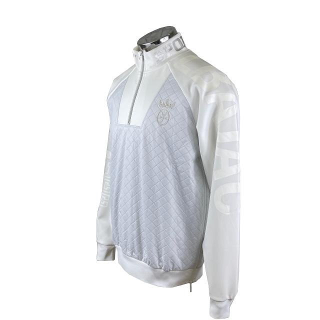30%OFF カステルバジャック　CASTELBAJAC　ハーフジップトレーナー　裏起毛　ハイネック　防寒　7233370153-1　シロ_1