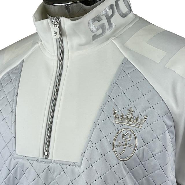 30%OFF カステルバジャック　CASTELBAJAC　ハーフジップトレーナー　裏起毛　ハイネック　防寒　7233370153-1　シロ_5