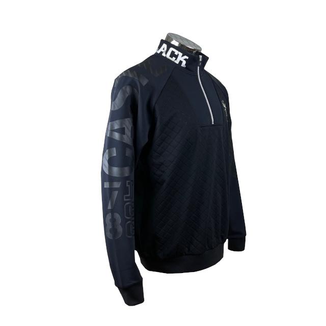 30%OFF カステルバジャック　CASTELBAJAC　ハーフジップトレーナー　裏起毛　ハイネック　防寒　7233370153-2　クロ_2