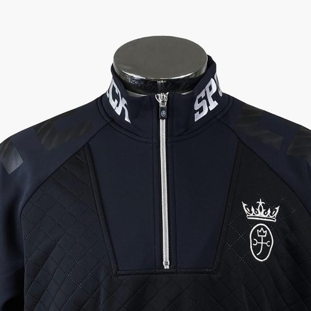 30%OFF カステルバジャック　CASTELBAJAC　ハーフジップトレーナー　裏起毛　ハイネック　防寒　7233370153-2　クロ_4