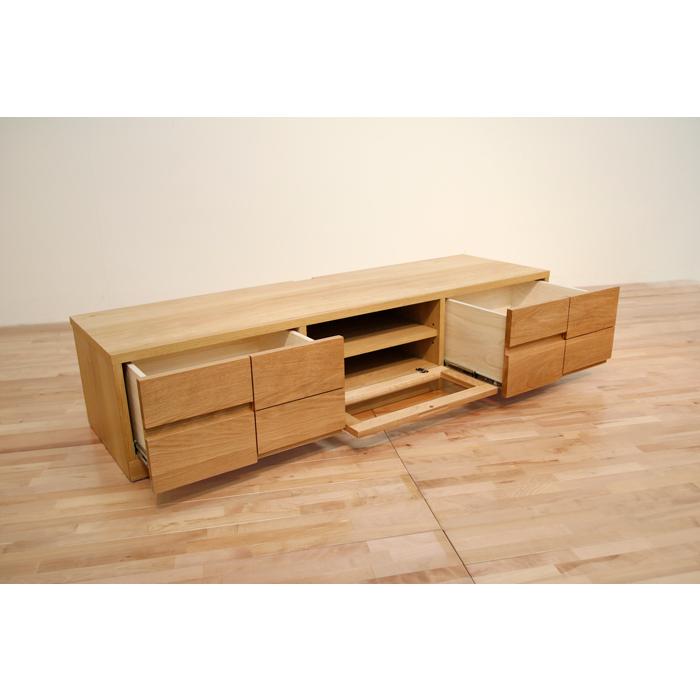 丸田木工 テレビ台 テレビボード 幅150cm ローボード ホワイトオーク