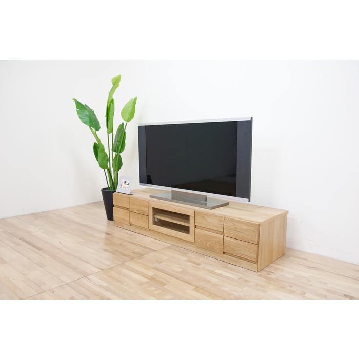 丸田木工 テレビ台 テレビボード 幅180cm ローボード ホワイトオーク