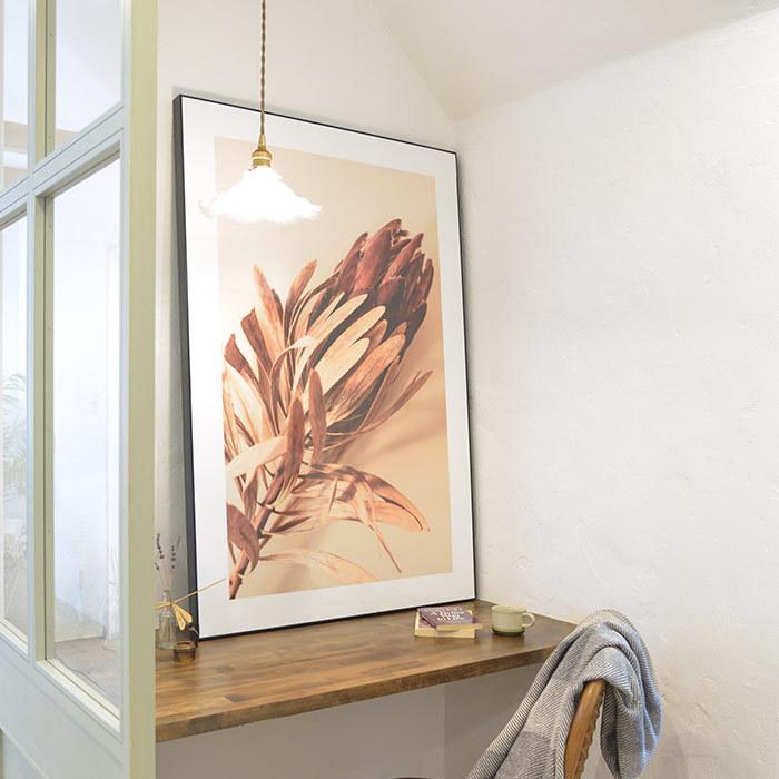 アートパネル ポスター 約80×120cm 大きめ フレーム付き おしゃれ 植物