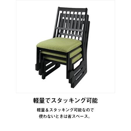 お得な3脚セット]木製お座敷チェア 法事チェア 法事椅子 積み重ね可能