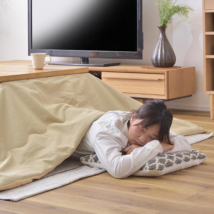 120×80cm天板対応 こたつ布団 正方形230cm×190cm 撥水加工 無地 コットン 帆布風 綿 汚れにくい グレー カーキ ベージュ 薄掛け 省スペース おしゃれ シンプル ナチュラル 北欧 ヴィンテージ風 男前[ld] 120×80cm天板対応 こたつ布団 正方形230cm×190cm 撥水加工 無地