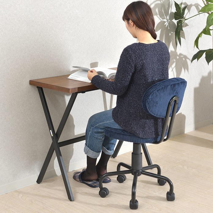 ヴィンテージのフォールディングデスク② 木製折りたたみデスク ヴィンテージ風 幅90cm 奥行40cm 折り畳み
