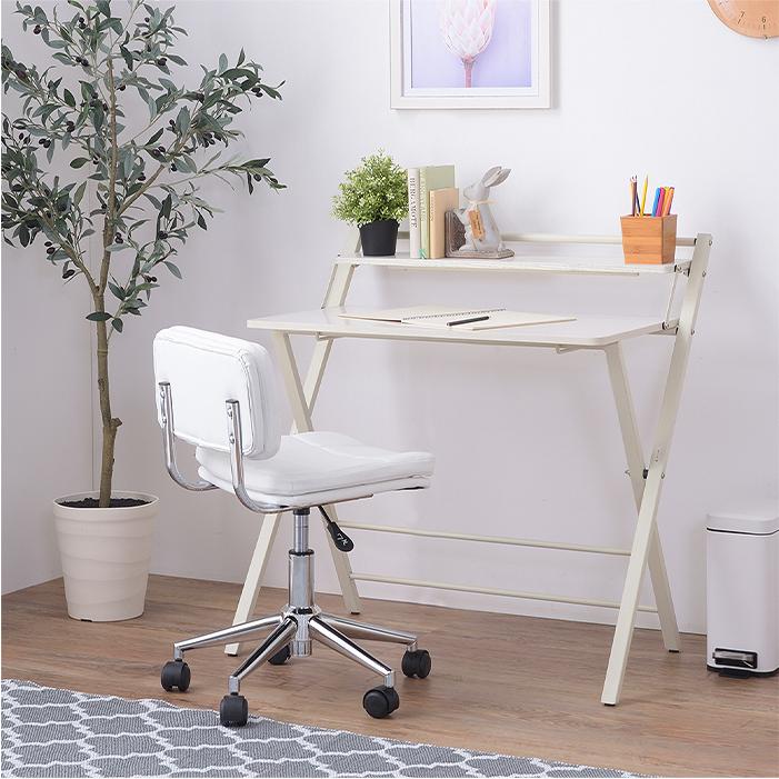 デスクチェア コンパクト ソフトレザー キャスター付き rkc-301 [ld