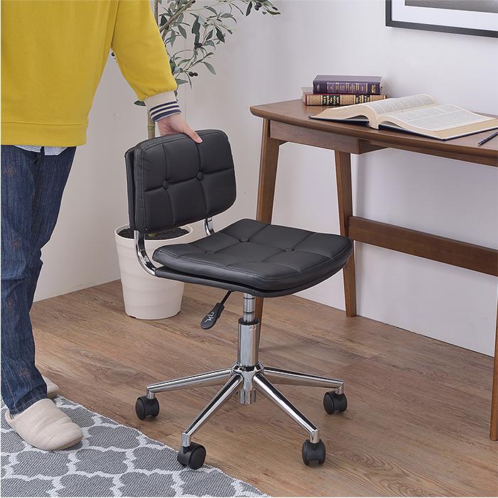 デスクチェア コンパクト ソフトレザー キャスター付き rkc-301 [ld