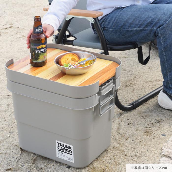 トランクカーゴ 50L用 テーブルトップ 天然木 天板 収納袋 DIY風