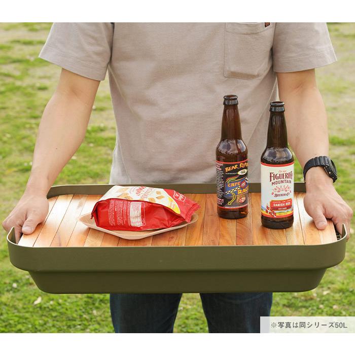 トランクカーゴ 50L用 テーブルトップ 天然木 天板 収納袋 DIY風
