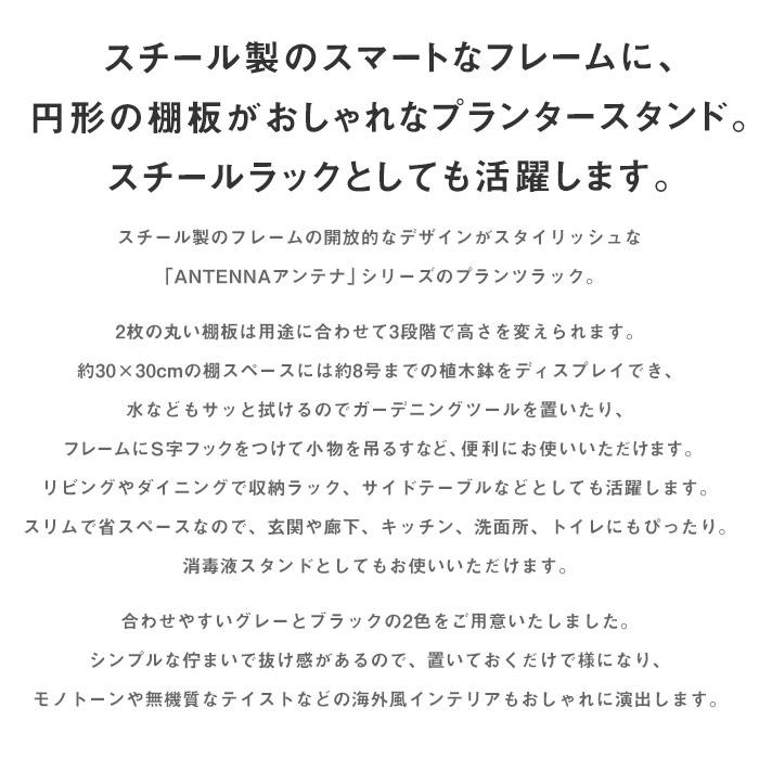 スチール製 プランタースタンド2段 幅30cm 観葉植物棚 プランツラック プラントスタンド フラワースタンド グリーン シェルフ_1