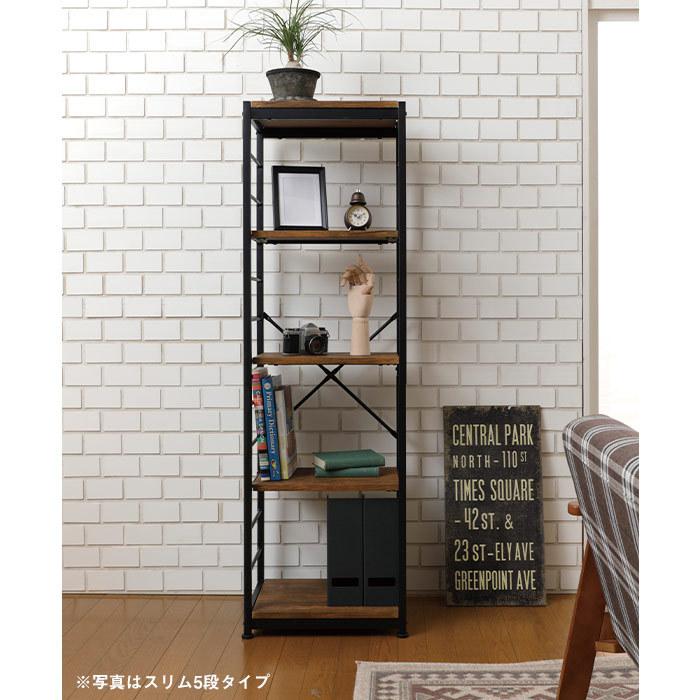 アンティーク　古家具　棚　シェルフ　オープンラック　ビンテージ アンティークの五段のオープンラック | ライフスタイルショップICCA