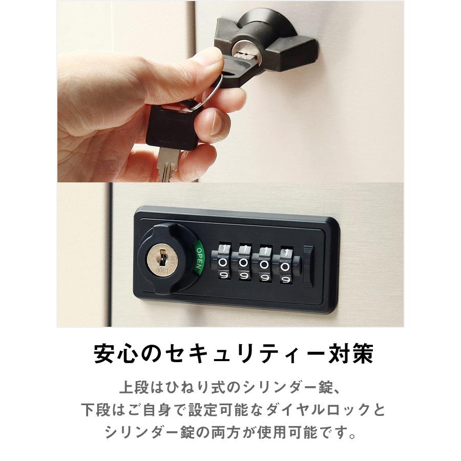 宅配ボックス付きスタンドポスト ステンレス扉 ポスト付き 宅配ボックス付きスタンドポスト ステンレス扉 ポスト付き